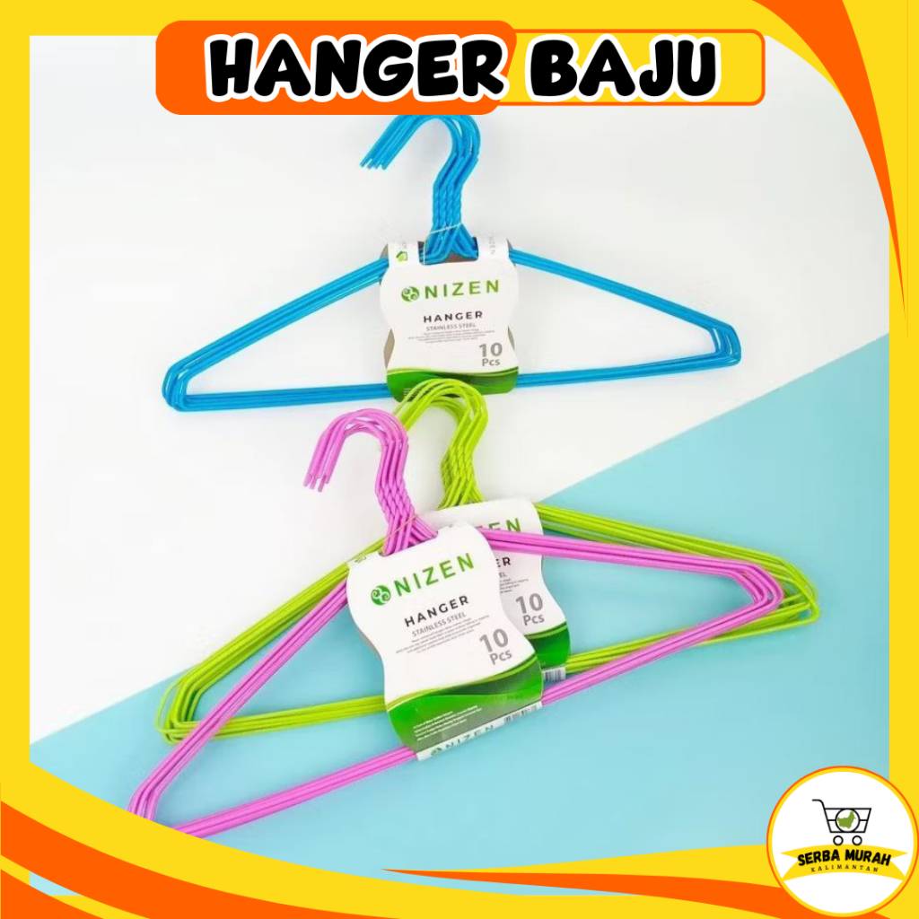 HANGER BAJU KAWAT | GANTUNGAN BAJU STAINLESS | HANGER NIZEN | KASTOK BAJU KAWAT |