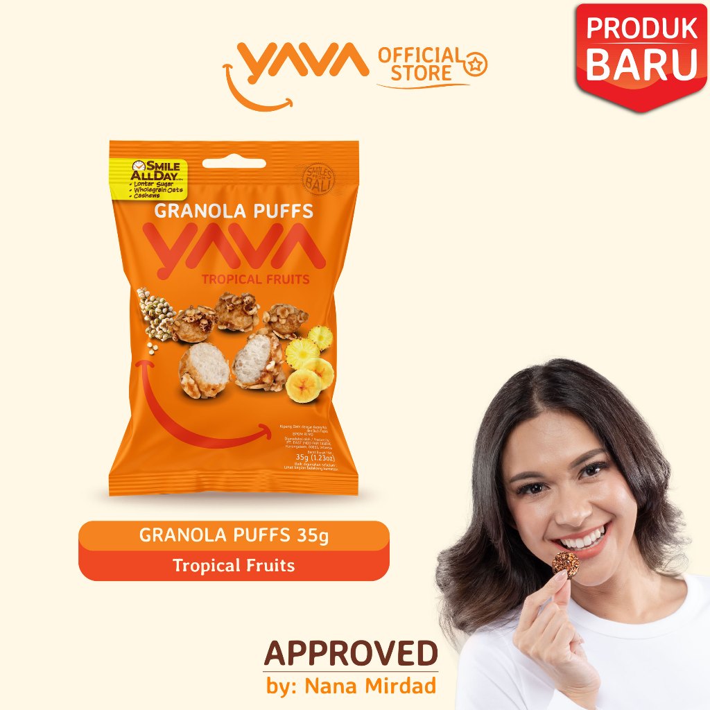 

YAVA Granola Puffs Tropical Fruits 35g