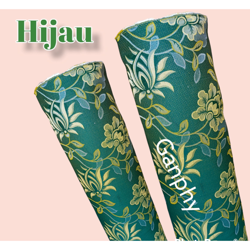 RB Bahan Kain Sofa Kursi Jok Sopa Kantor Tamu Kayu Jati Jepara Premium Motif Bunga Import Tebal