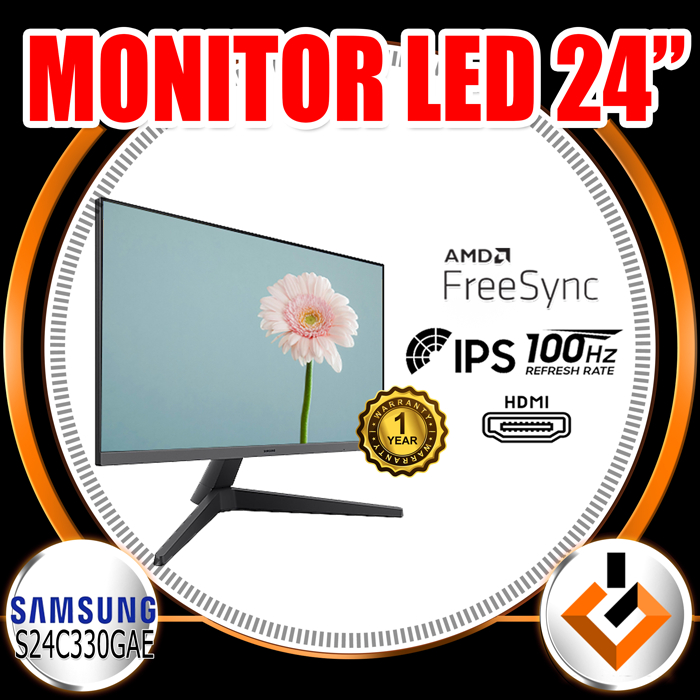 Monitor Curved LED Monitor 24 Inch SAMSUNG CF390 NEW