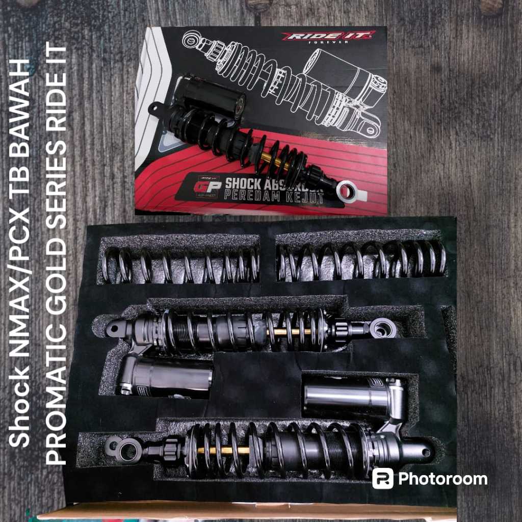Shock Ride it GP Promatik Tabung Bawah Nmax Old Nmax New Aerox Original Ride it GP Promatik Double k