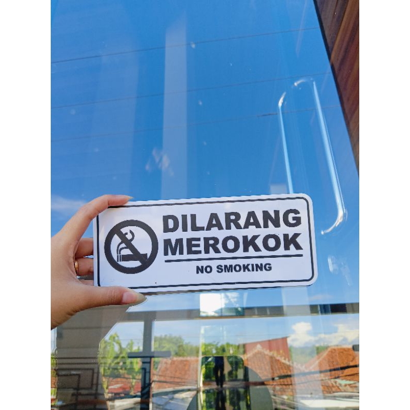 Sign Dilarang Merokok | Sign aturan Larangan  No Smoking