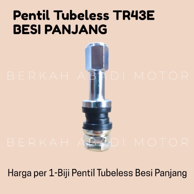 Pentil Tubeless BESI PANJANG TR43E IMPORT | Cop Cob Dop Pentil Ban Tubeles Tubles Matic Murah Motor