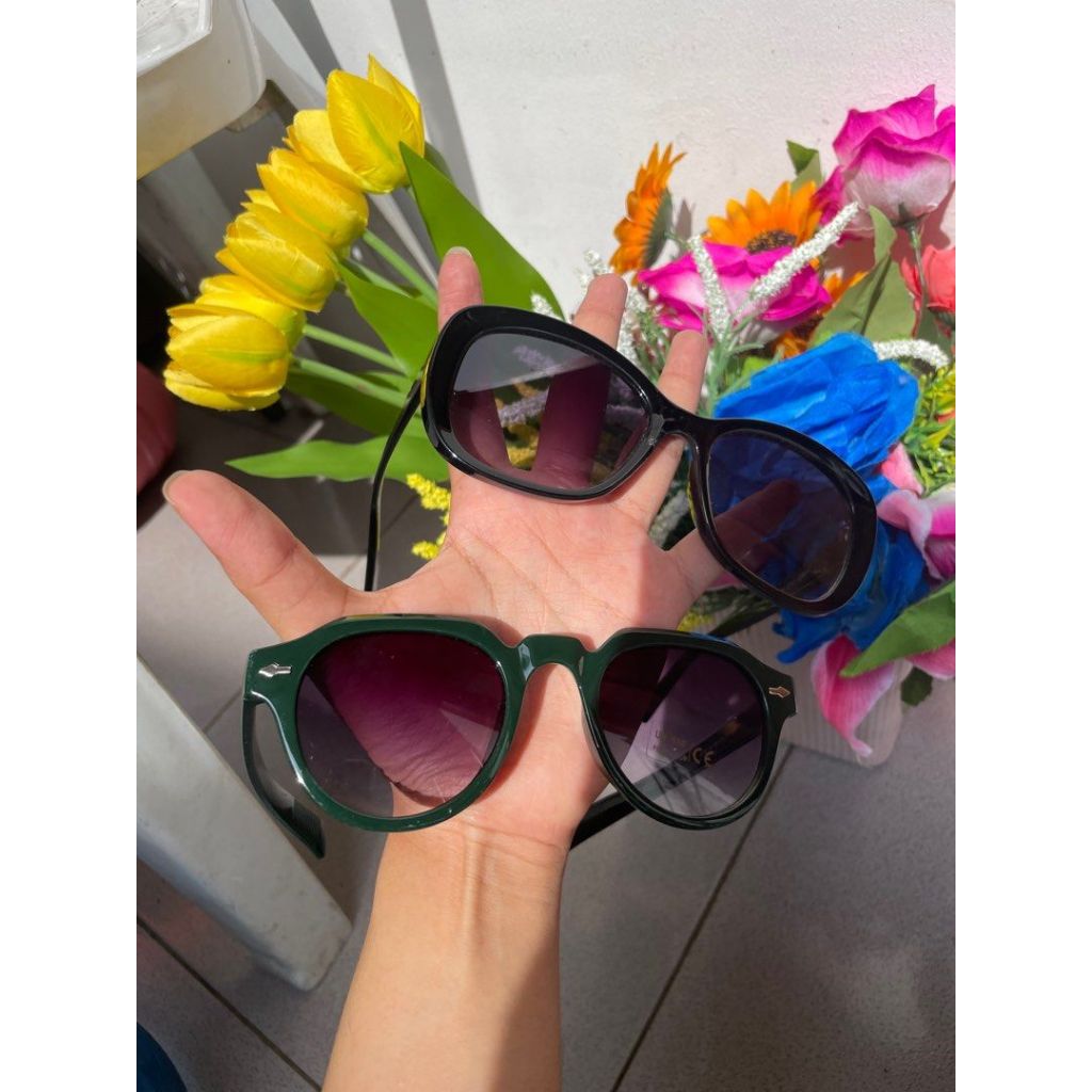 Montclair Forest Green Round Asymmetric purple asymmetrical johnny depp deep hijau kacamata unisex a