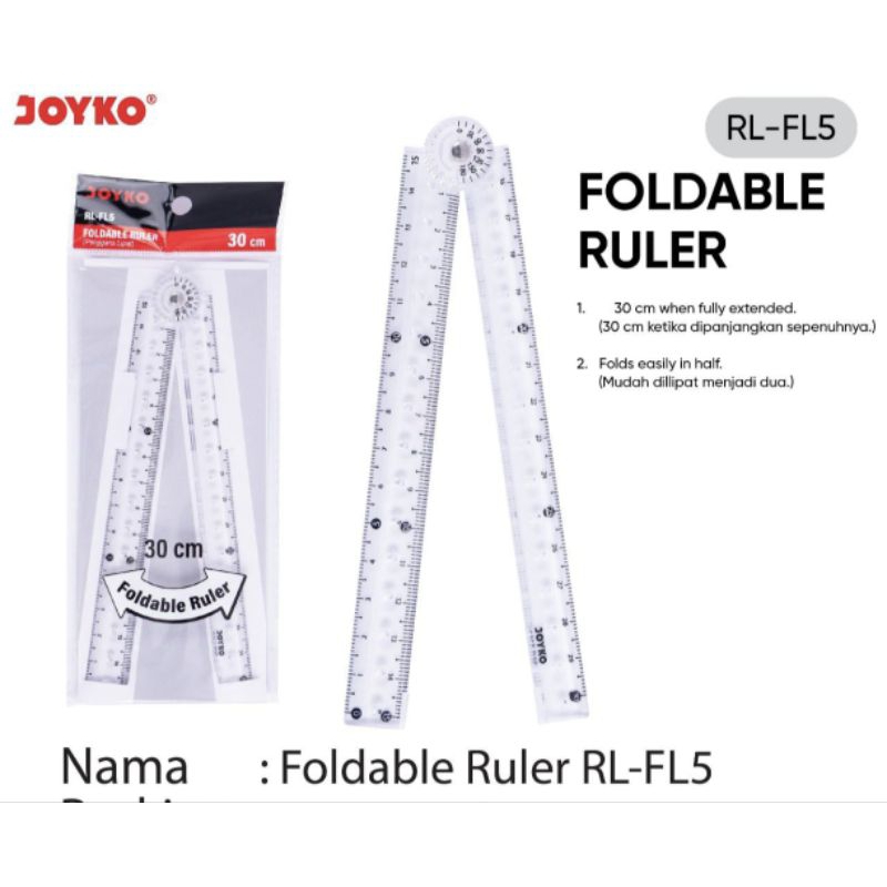 

Garisan Plastik Foldable Joyko 15 cm Ral-FL5 (1pcs)