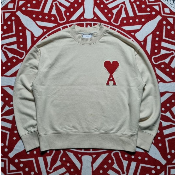 Ami crewneck luxury sweater paris