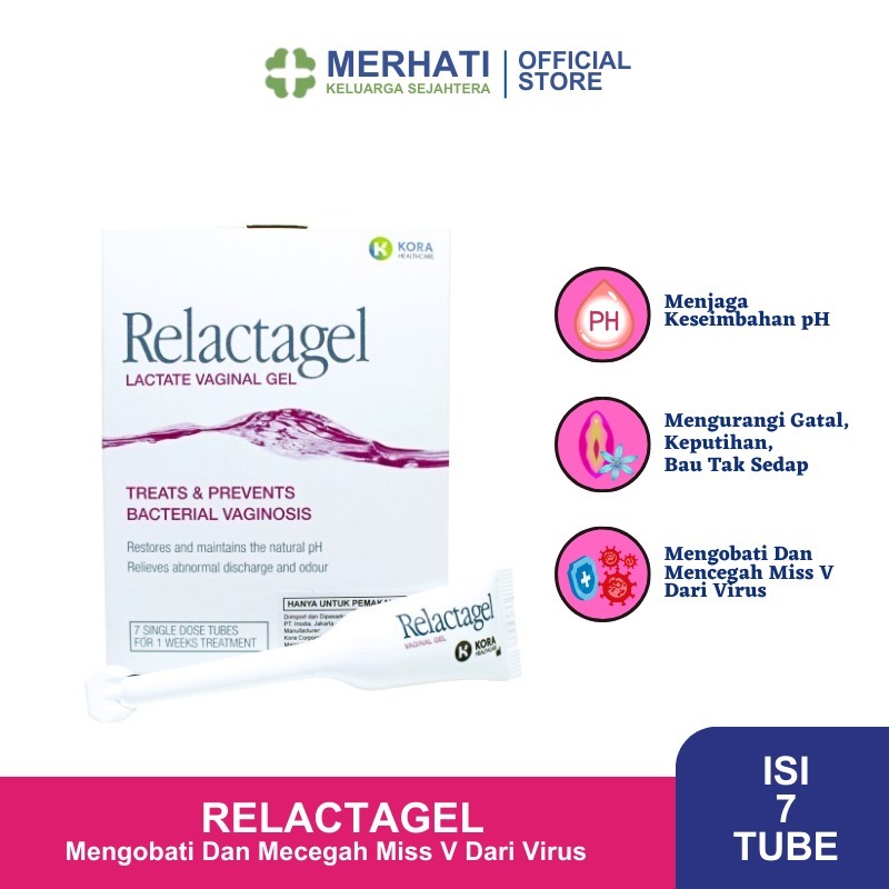 Relactagel Lactate Vaginal Gel Moisturiser 7 Tube - Pelembab Kewanitaan Anti Keputihan