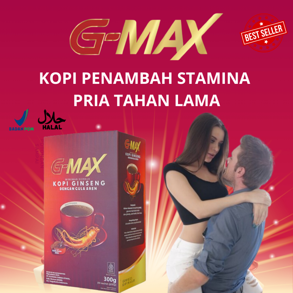 

MINUMAN KOPI GMAX KOPI GINGSENG GULA AREN PENAMBAH STAMINA TAHAN LAMA BPOM
