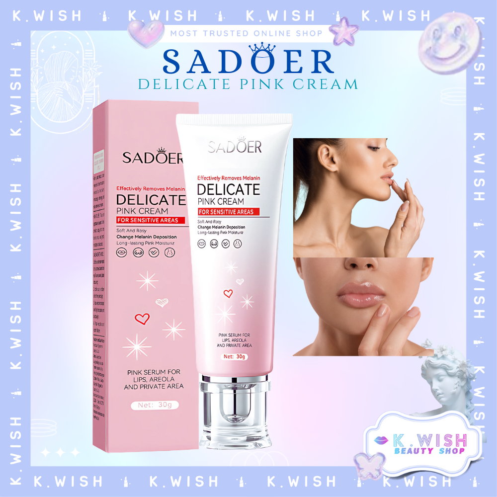 SADOER Warm Gentle Pink Nenhong Cream 40gr Pink Cream Whitening Body Cream SR041| K.Wish beauty shop