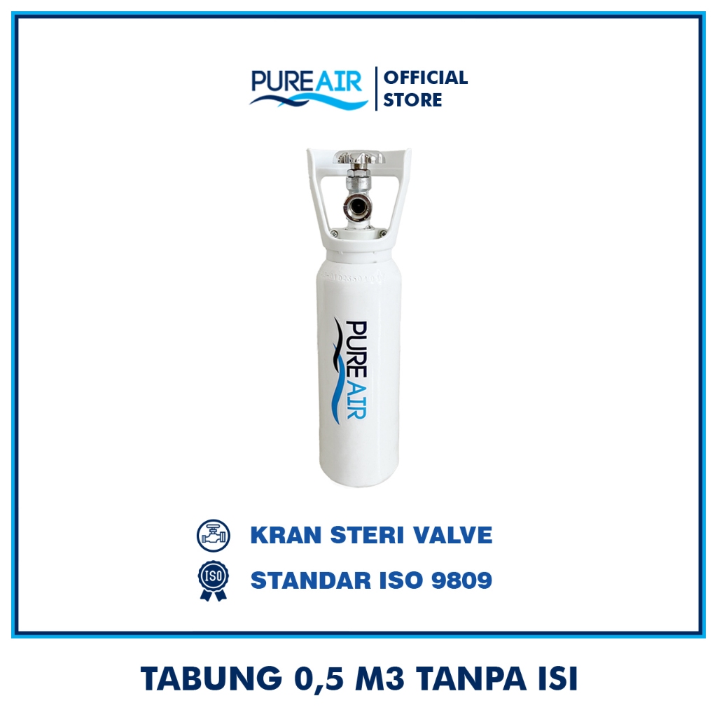 Pureair Tabung Oksigen 0,5 M3 Tanpa Isi