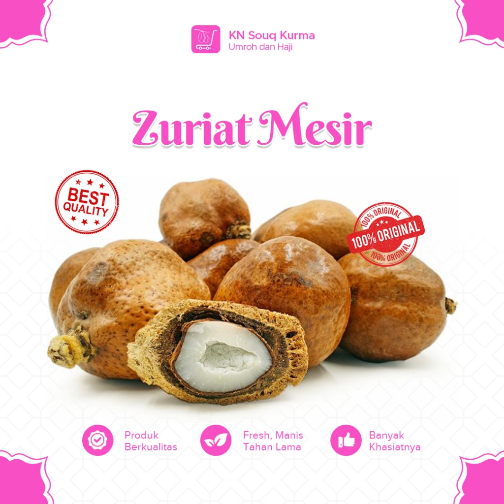 

Buah Zuriat Mesir Belah - Buah Zuriat Mesir 1 Kg Buah Zuriyat Doum Promil Buah Juriat Original