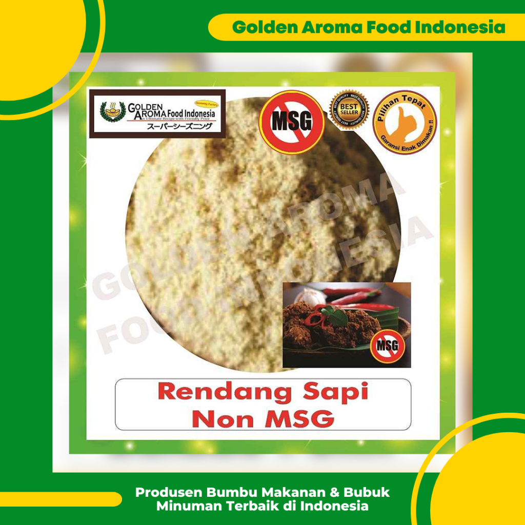 

Bumbu Tabur Rasa Rendang Sapi Non MSG 1 Kg Jual Bubuk Tabur Sapi Rendang No MSG Murah Enak Aman GAFI