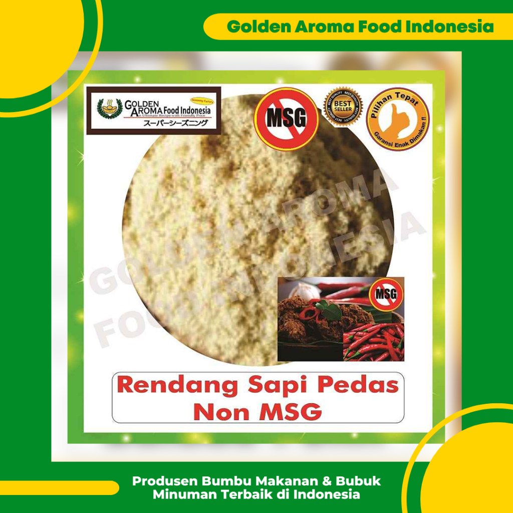 

Bumbu Tabur Rasa Rendang Sapi Pedas Non MSG 1 kg Jual Bubuk Tabur Sapi Rendang Pedas No MSG GAFI