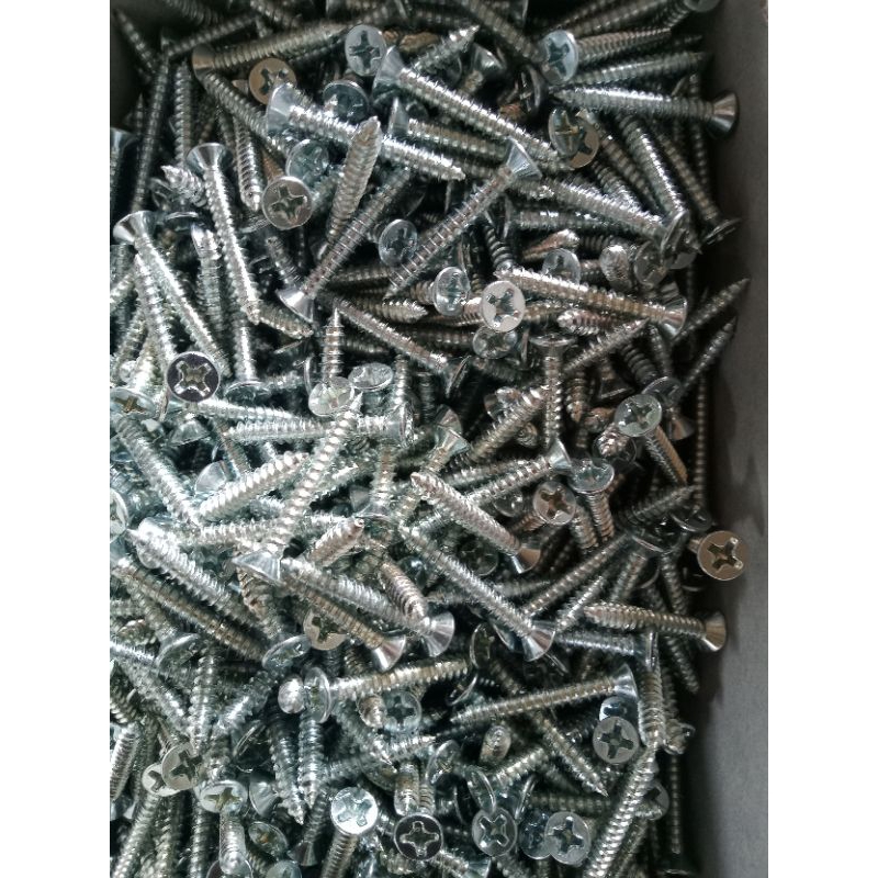 skrup kiloan Fab 6x1 panjang 2'5cm skrup kayu mebel