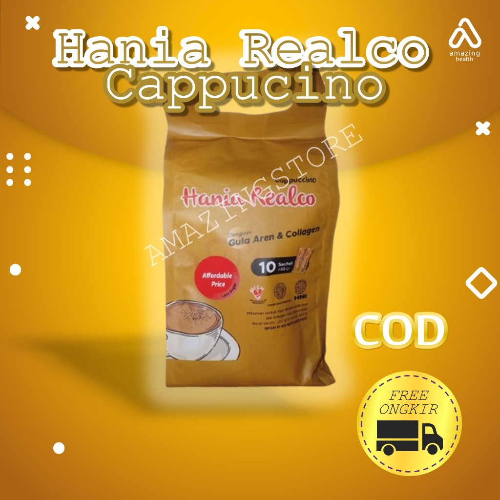

HANIA REALCO - HNI HPAI - LATTE & CAPPUCINO - Gula aren dan kolagen Original isi 10 Sachet