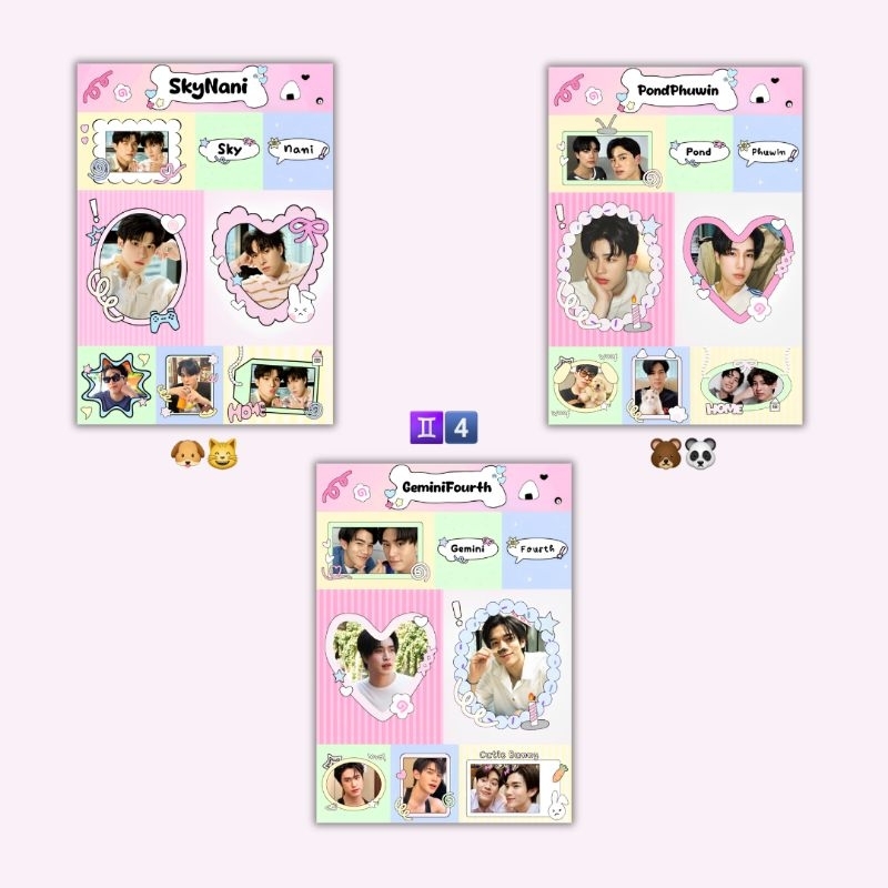 

[giveaway by @aubefallen] lovely a6 sticker sets!