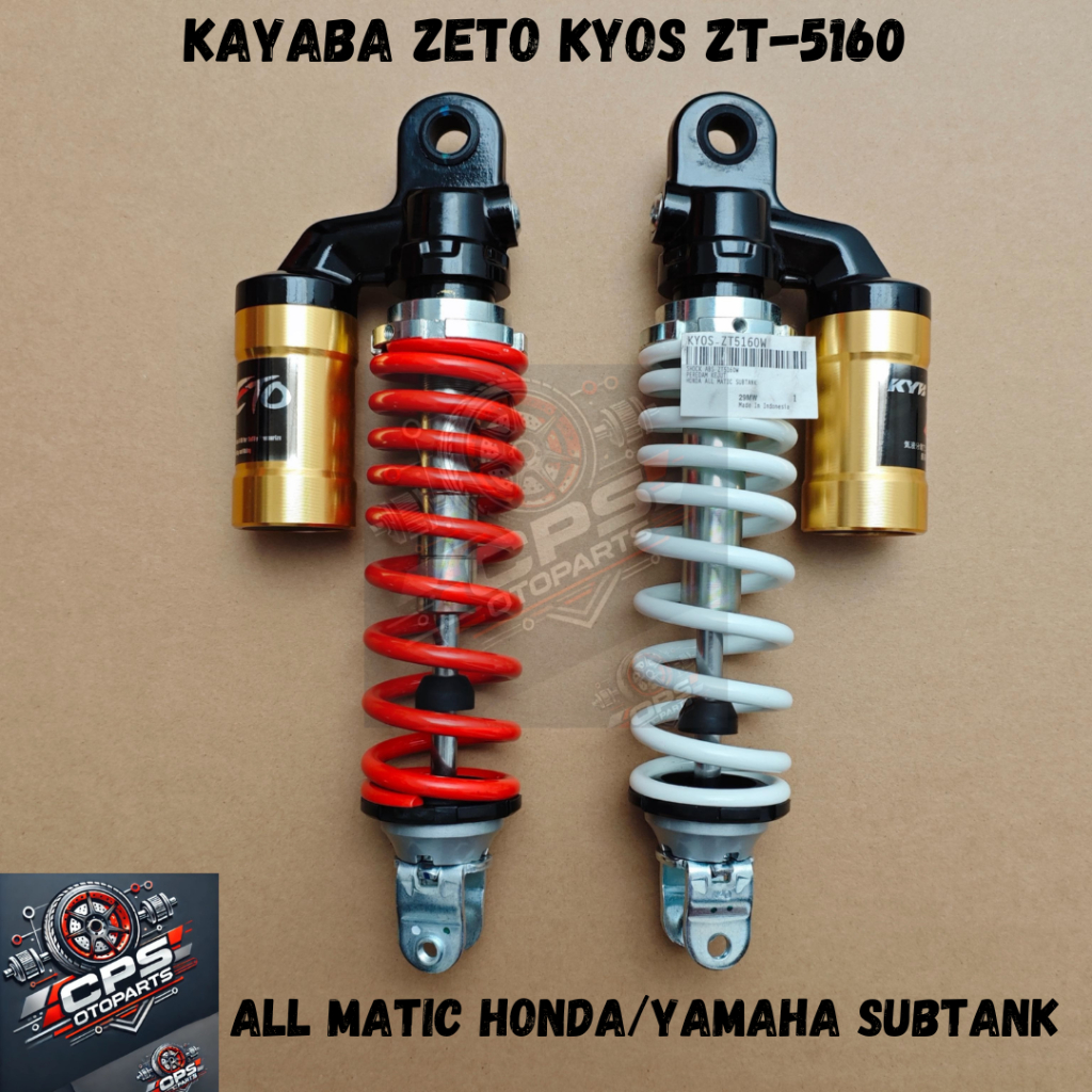 KAYABA KYB KYOS-ZT5160 W / R SHOCKBREAKER BELAKANG + TABUNG UNTUK MOTOR ALL MATIC HONDA / YAMAHA