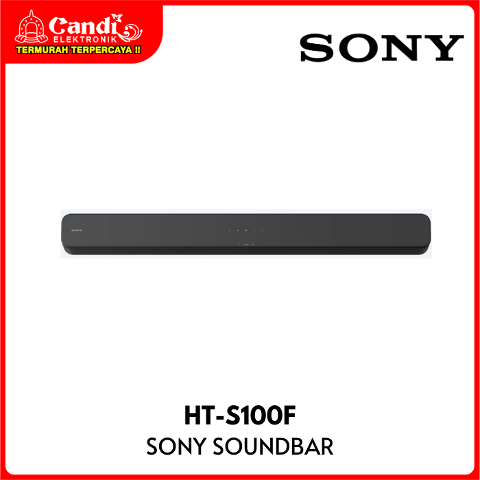 SONY Home Theater HT-S100F Soundbar Tunggal 2ch Bluetooth - Black Original
