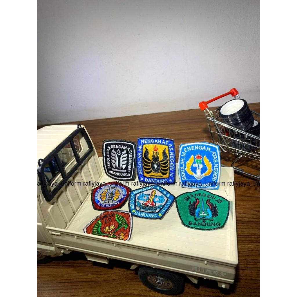 Bet Badge Logo SMA Negeri Kota Bandung - SMAN 3 - SMAN 8 - SMAN 20 - Atribut Sekolah - Rafly Jaya