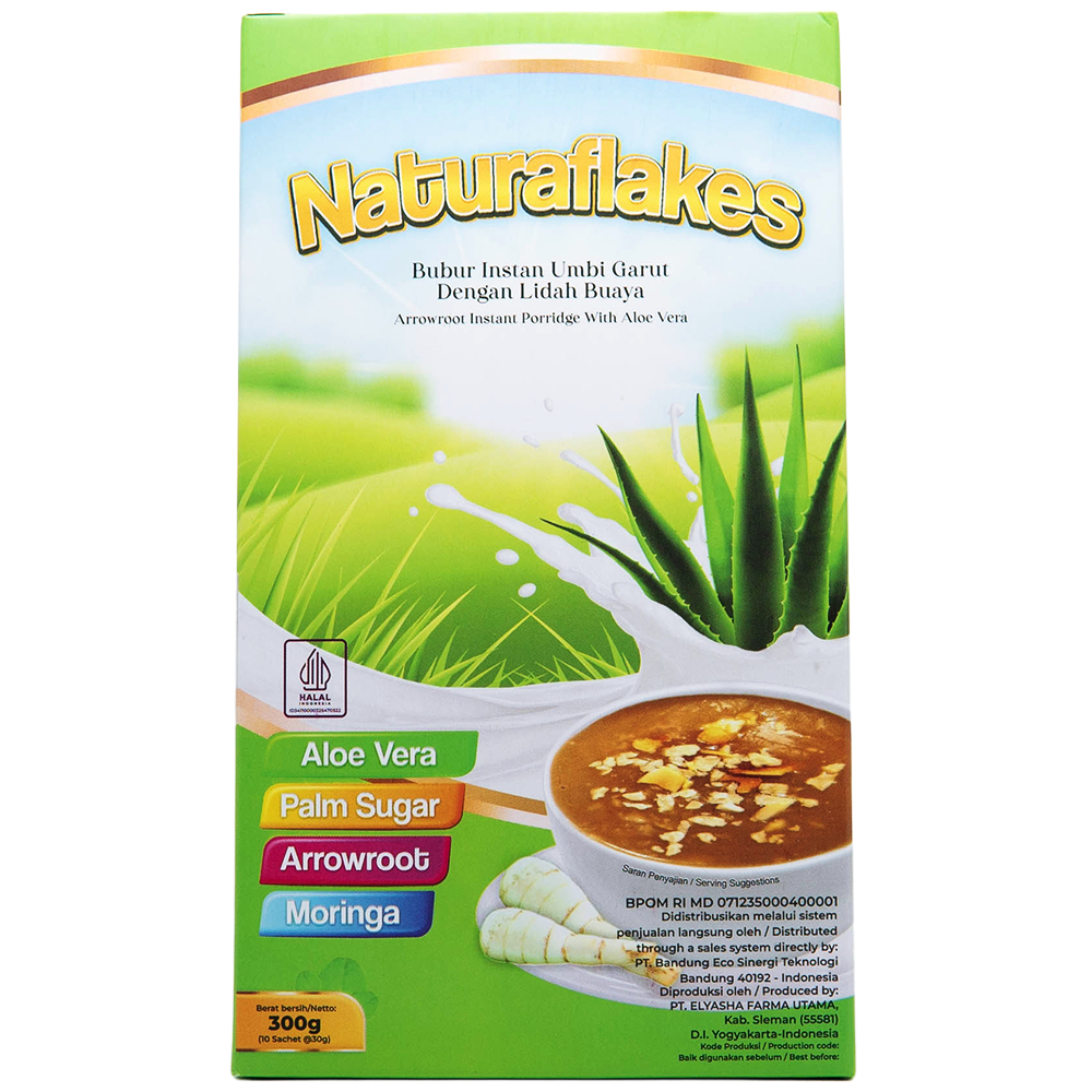 

Naturaflakes Bubur Instant Ubi Garut Dengan Lidah Buaya