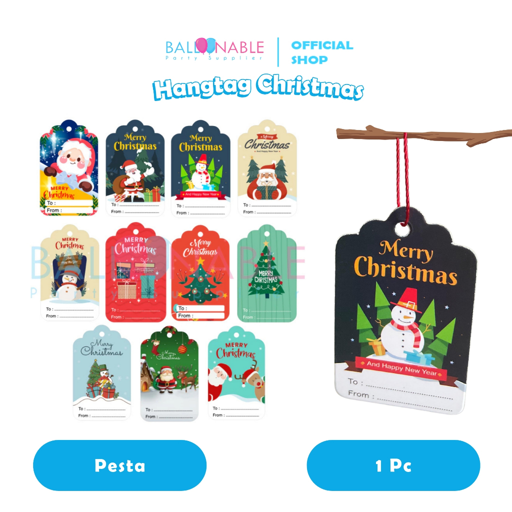 

Hangtag Natal Kertas / Tag Christmas