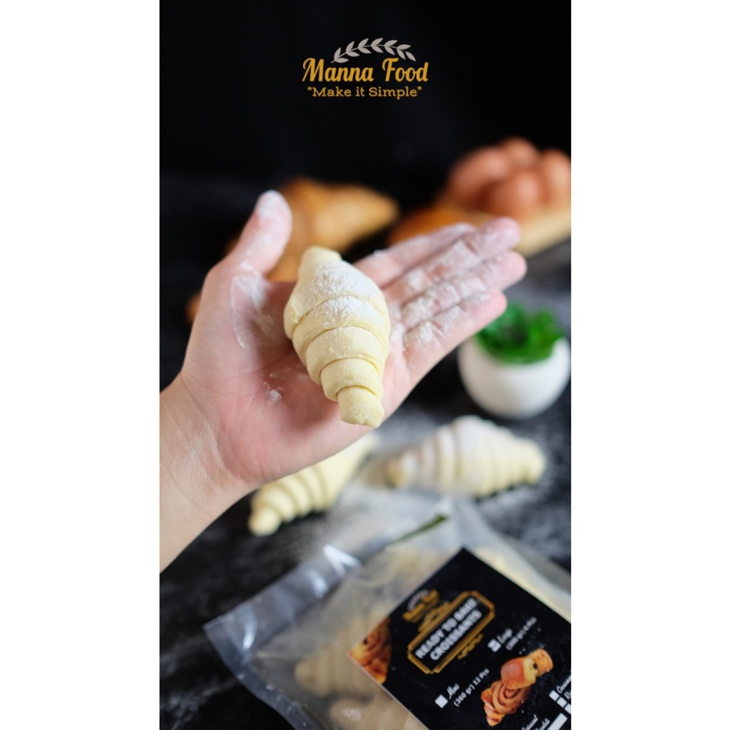 

Manna Food Vegan Large Frozen Croissant / Croissant Beku Vegan 6 pcs