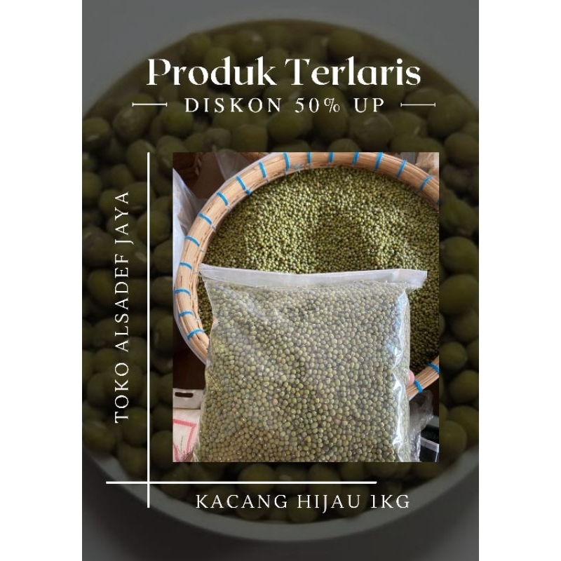 

KACANG HIJAU GRADE.A 1Kg/1000g | KACANG HIJAU KUALITAS SUPER