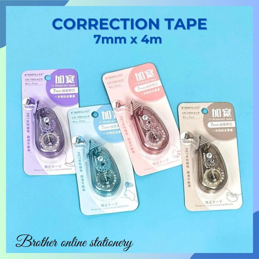 

BOS Correction Tape Tip Ex Kertas 7mm x 12m Pita Penghapus Tipx