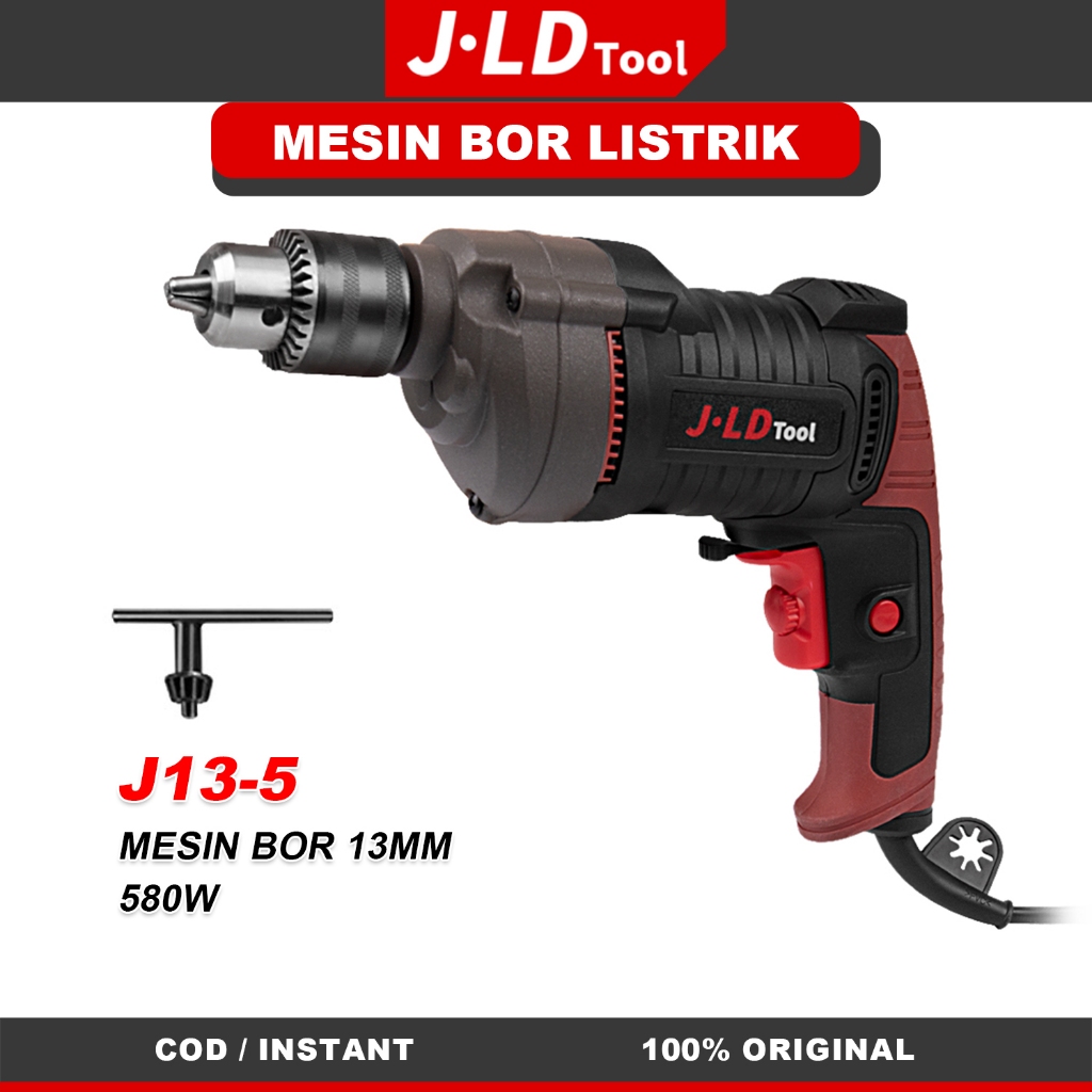 JLD Bor Listrik 13mm / Electric Drill Variable Speed 13 mm Type 13-5 580W