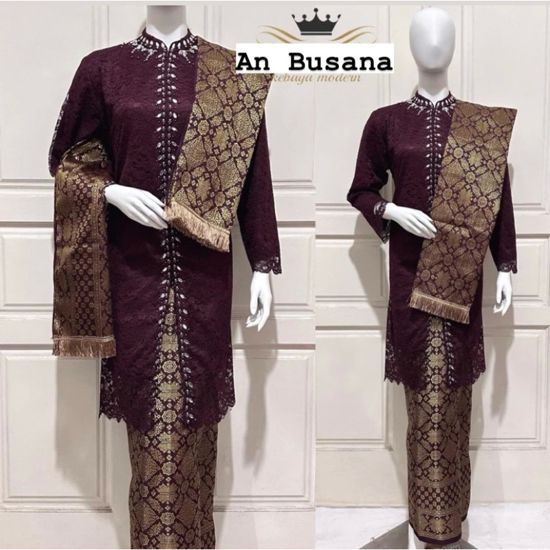 KEBAYA BUSUI PAYET SLETING//BUSUI BROKAT PAYET SLETING MODERN//KEBAYA MODERN