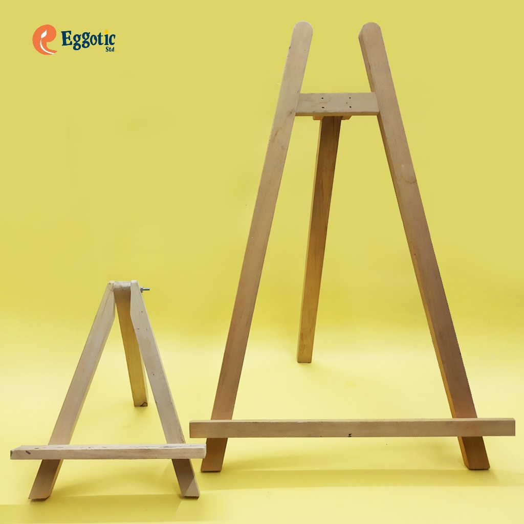 EASEL KAYU | WOODEN EASEL | STAND KANVAS LUKIS | TRIPOD PENYANGGA KANVAS LUKIS KOKOH