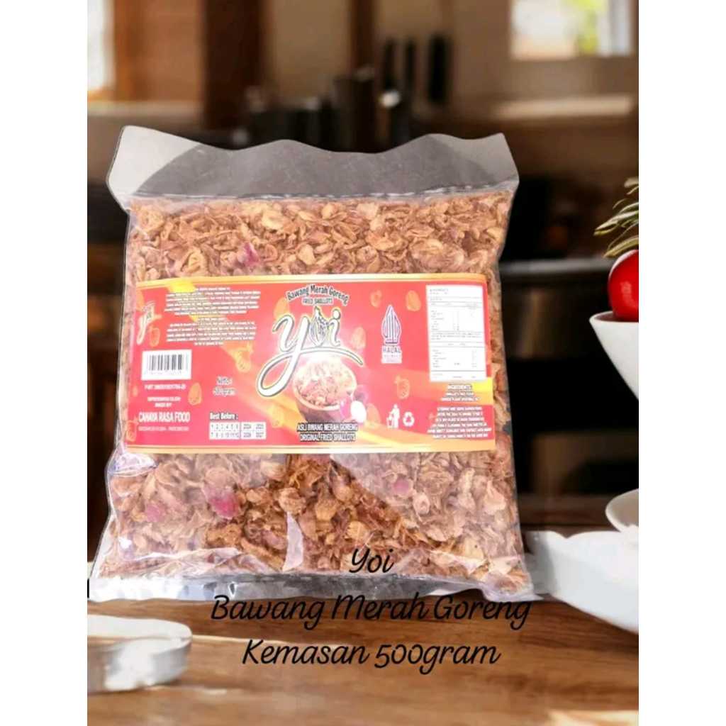 

YOI/bawang merah goreng /bawang goreng kemasan 500g/ YOI PUSAT BAGOR