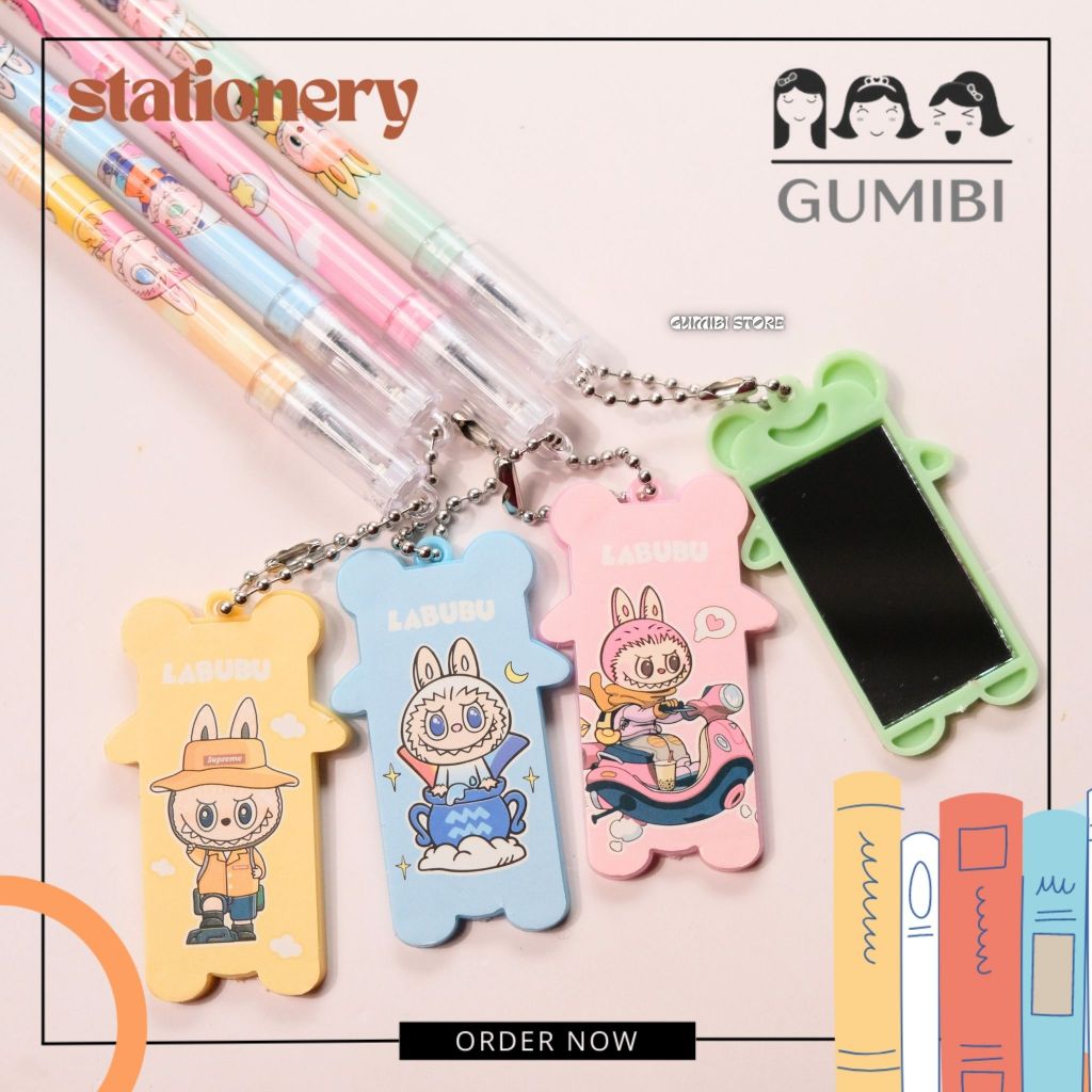 

PULPEN GANTUNGAN KACA LABUBU PEN GEL BOLPEN TINTA HITAM PULPEN CERMIN LABUBU PEN GEL LABUBU KACA CERMIN LUCU TERMURAH GUMIBI STORE