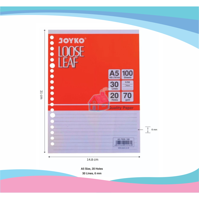 

(1 Pack) Loose Leaf Joyko A5-100 | sikiki store