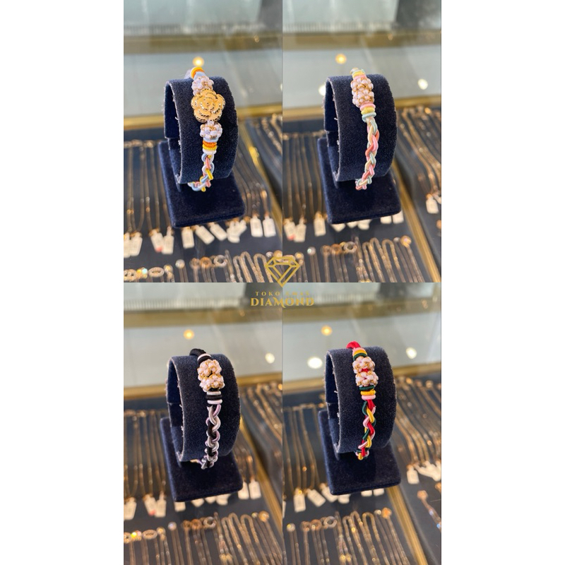 Gelang Tali Tibetan - Tibetan New - Gelang Tibet Bunga Serut Kepang Waterproof (GLS008)