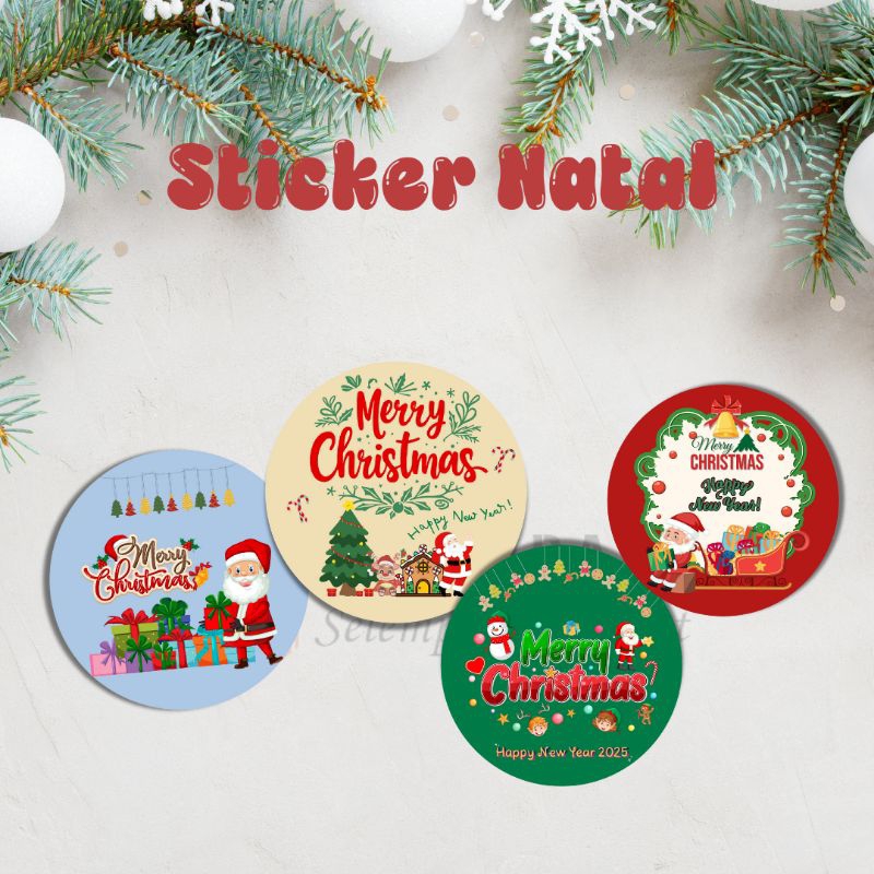 

STICKER CHRISTMAS / TOPPLES KUE NATAL
