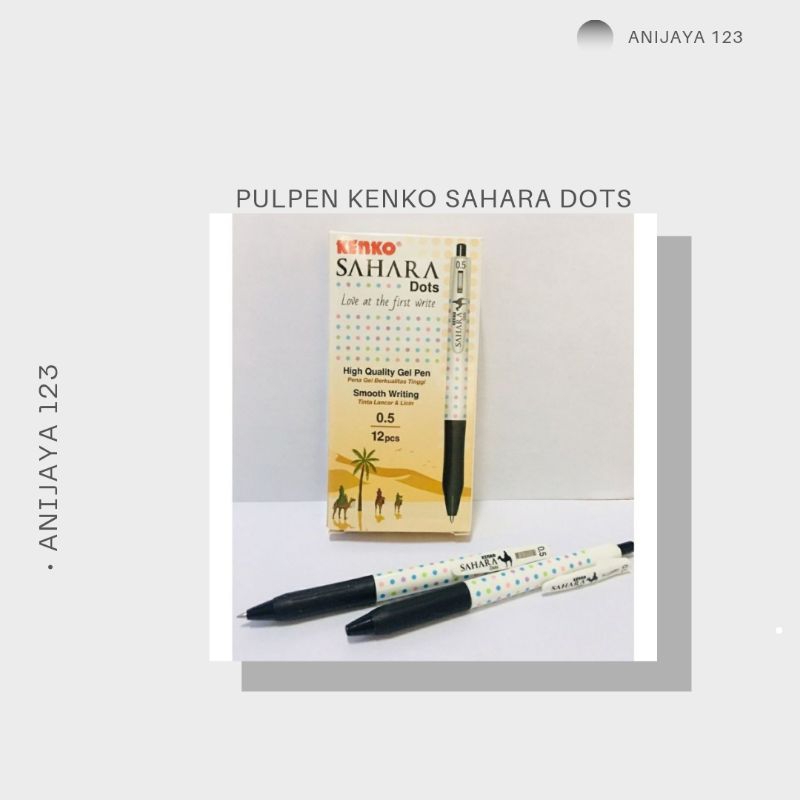 Pulpen / Pena Tulis Merk Kenko Sahara Dots