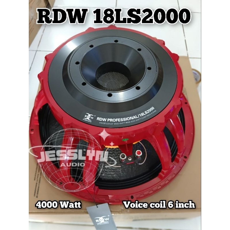 Speaker komponen 18 inch RDW 18LS2000 Subwoofer original / RDW 18 LS 2000
