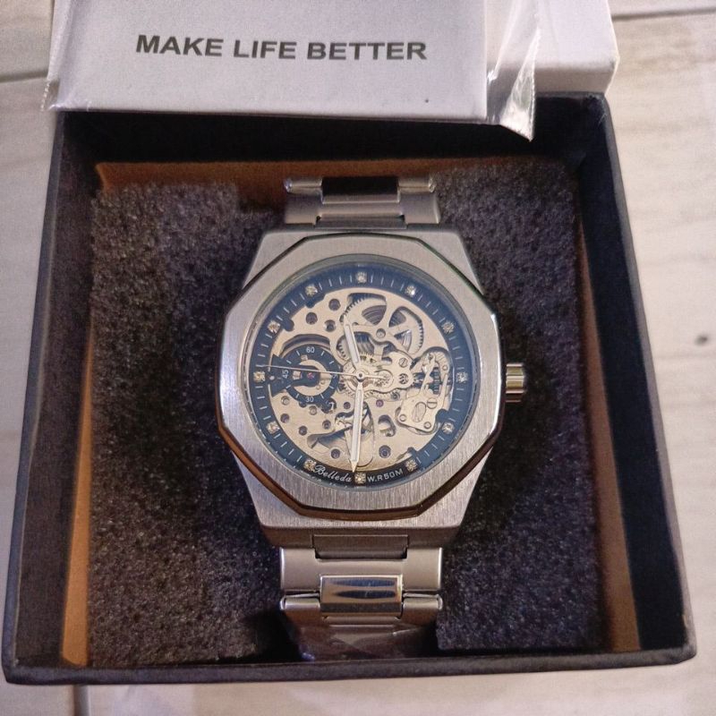 buy 1 get 1 Jam tangan Automatic original BELLEDA B-9607 New