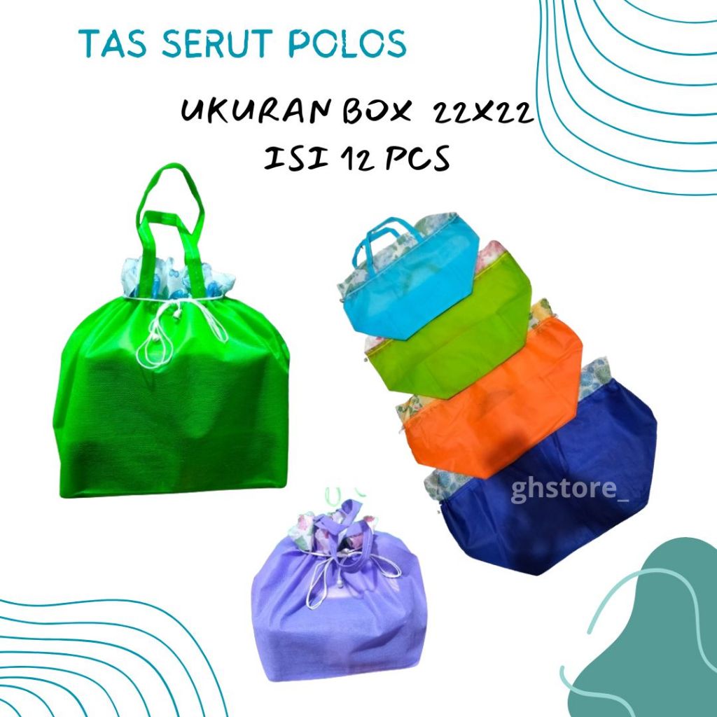 

Tas Serut Hajatan Polos Ukuran 22x22 Tas Besek Syukuran