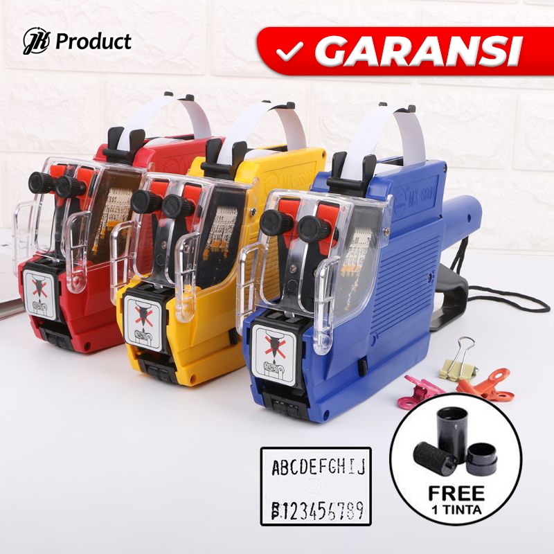 

Alat Cetak Stempel Label Harga 2 Baris Labeller Tool Produk Toko 3 Roll