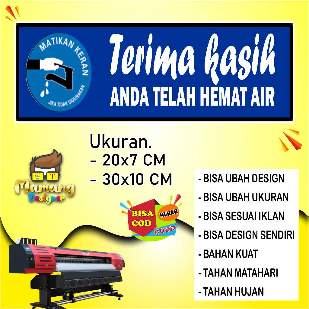 

Stiker Tempelan Tulisan Terimakasih Bahan Tahan Air Biru