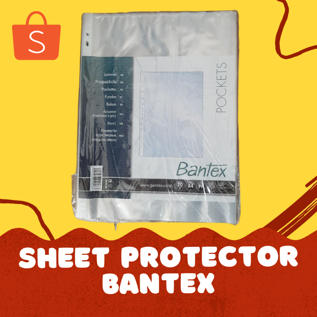 

Sheet Protector Bantex A4 (2044) & Folio/F4 (8843) Pax
