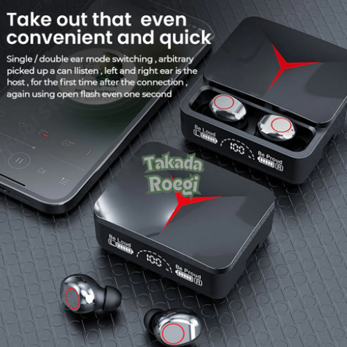 Hetset Henset Headset Earphone Bluetooth Wireless Mp3 Musik Full Bass High Quality