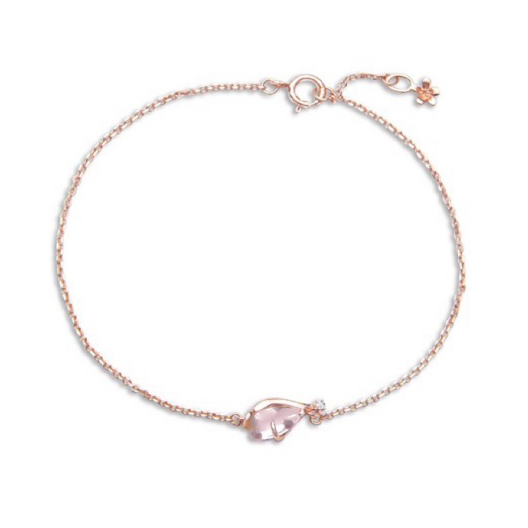 Dear Me - Ruth Bracelet 925 Sterling Silver Rose Gold Plating Gelang Wanita Lapis Emas Aksesoris