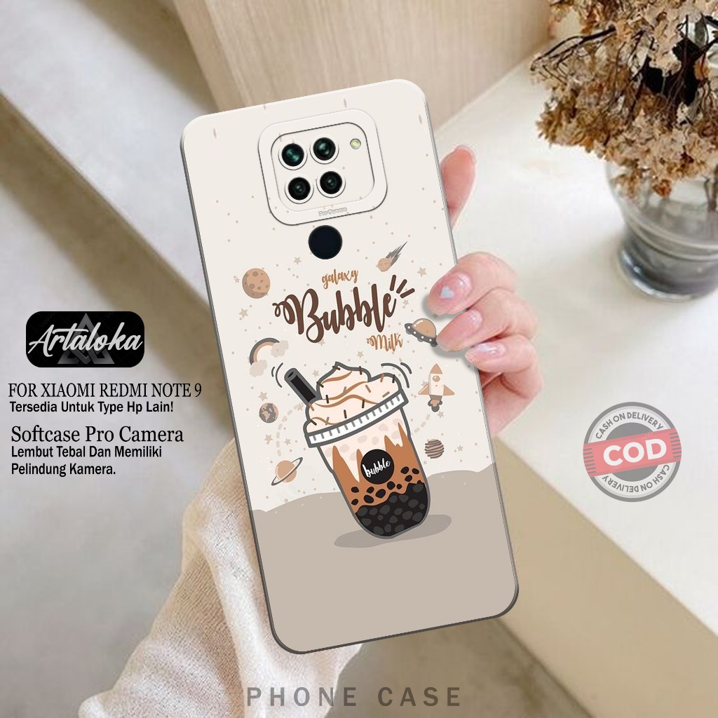 Softcase Hp Xiaomi Redmi Note 9 Fashion Case Boba Lucu Case Xiaomi Redmi Note 9 Silikon TPU Pro Came