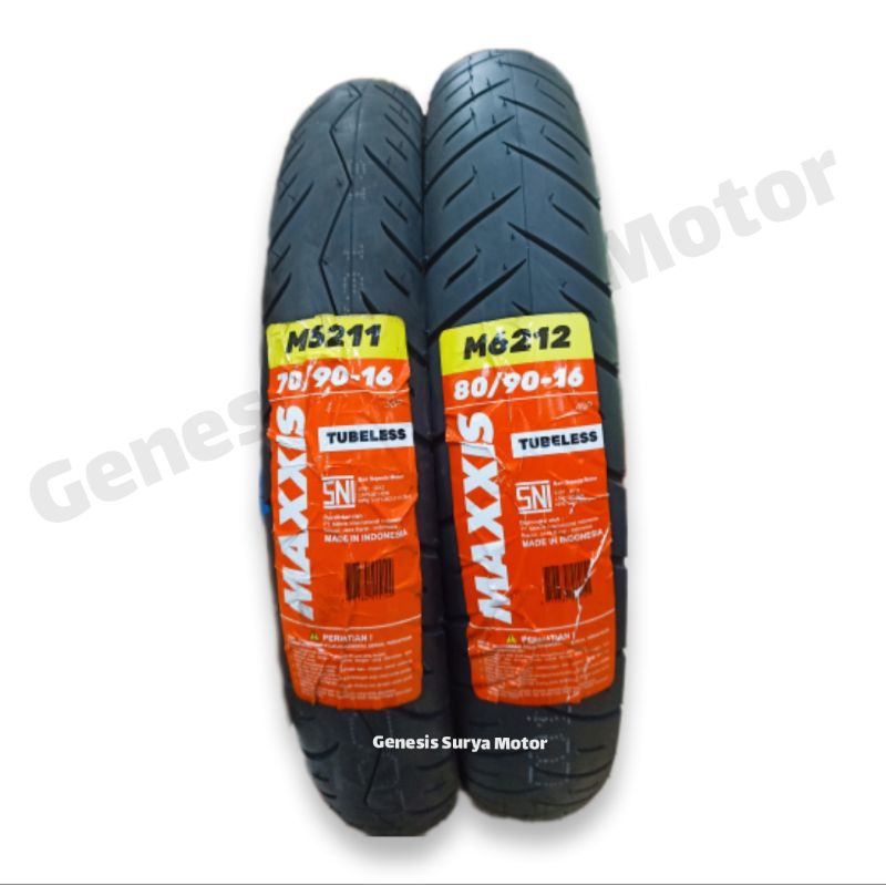 Ban Luar Maxxis Tubeless 70/90-80/90- Ring 16 Motor Nouvo, Skyweve
