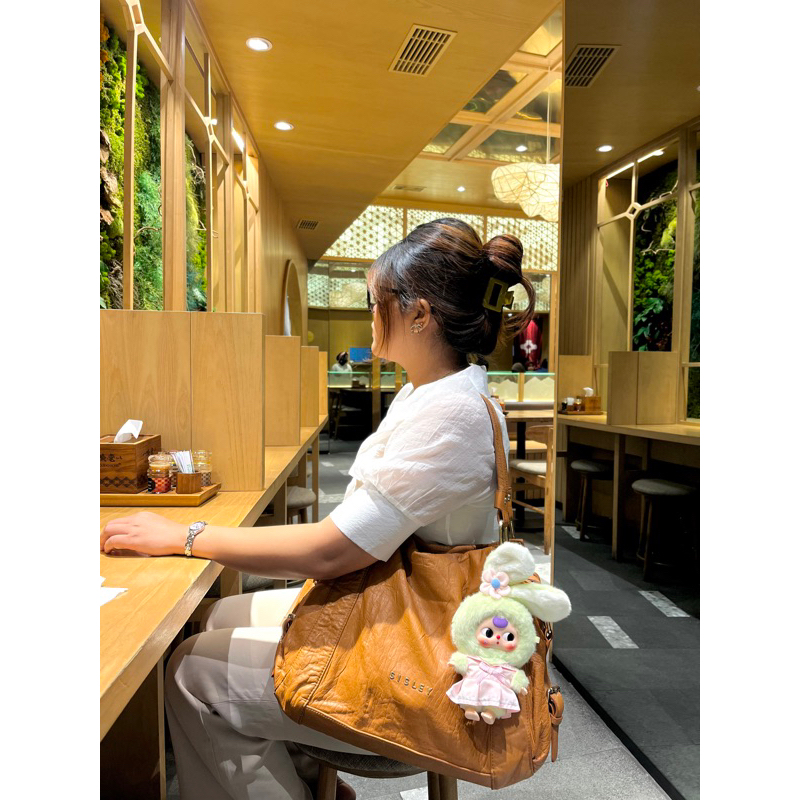 Sisley Hobo Leather Bag (Kulit Asli)