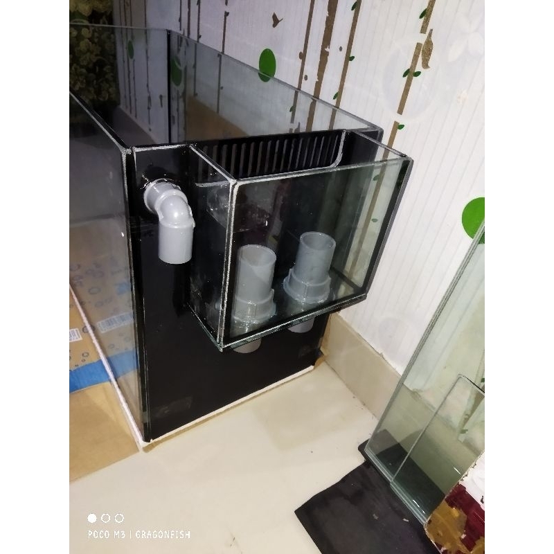 Aquarium box overflow samping 70cm