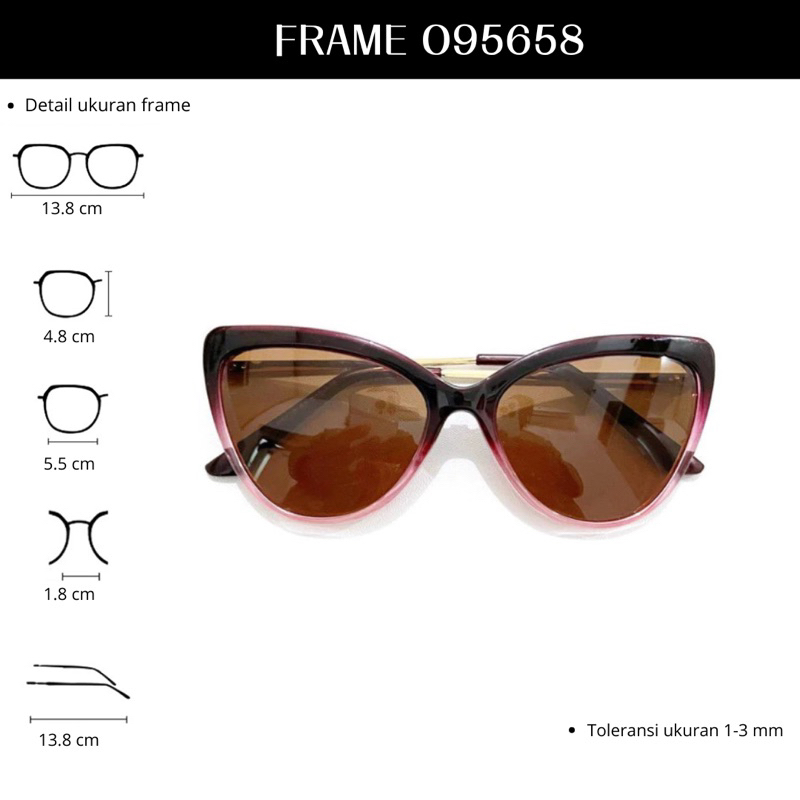 𝗢𝗻𝗲𝗴𝗹𝗮𝘀𝘀 - Frame Kacamata O95658 Perempuan